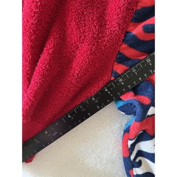 Kiki’s Nation Towel Board Shorts Size S/M Red Blue Beach Pool Vacation - Picture 6 of 6